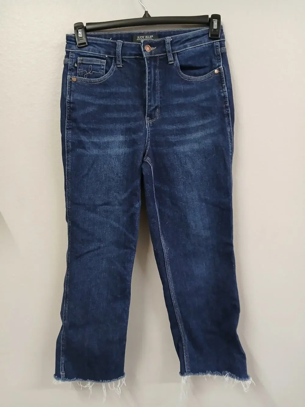 Judy Blue High-Rise Cropped Straight Leg Jeans size 5/27 - Picture 1 of 10
